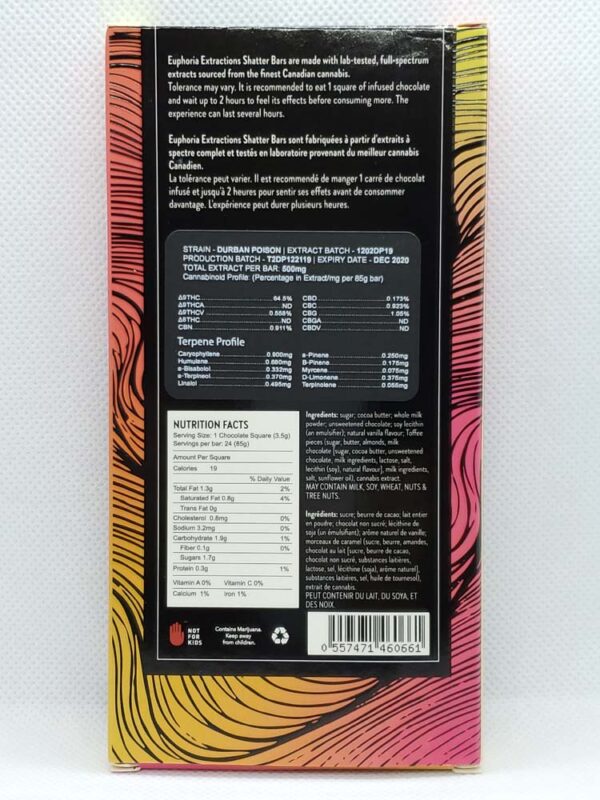 EUPHORIA EXTRACTIONS - SHATTER CHOCOLATE BARS - Image 12