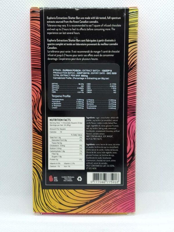 EUPHORIA EXTRACTIONS - SHATTER CHOCOLATE BARS - Image 6