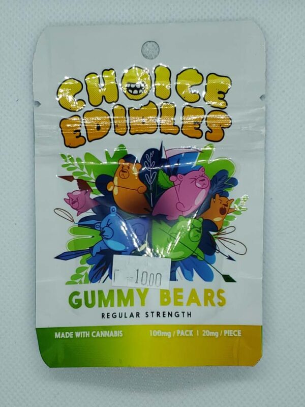 CHOICE EDIBLES GUMMY BEARS REGULAR STRENGTH