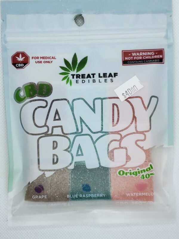 TREAT LEAF EDIBLES CANDY BAGS CBD 40 MG