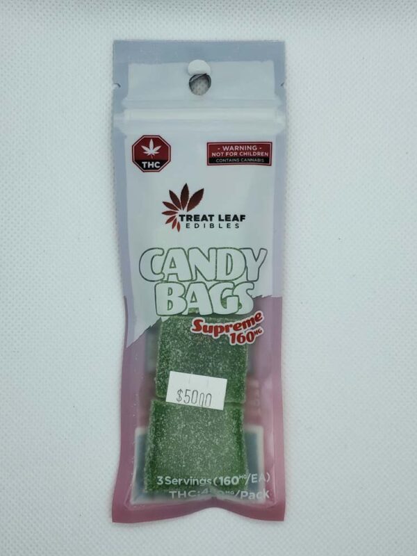 TREAT LEAF EDIBLES CANDY BAGS THC 160 MG