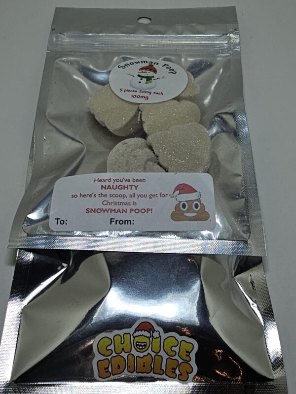 CHOICE EDIBLES SNOWMAN POOP  (100MG)