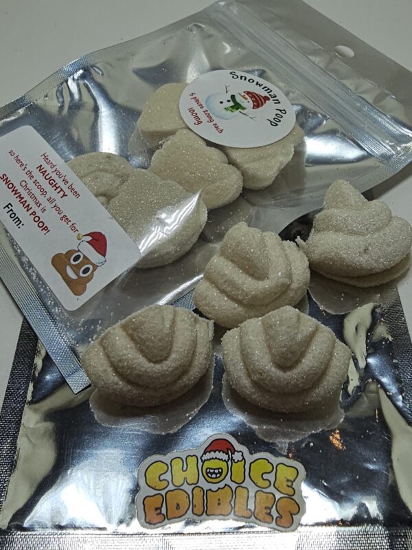 CHOICE EDIBLES SNOWMAN POOP  (100MG) - Image 2