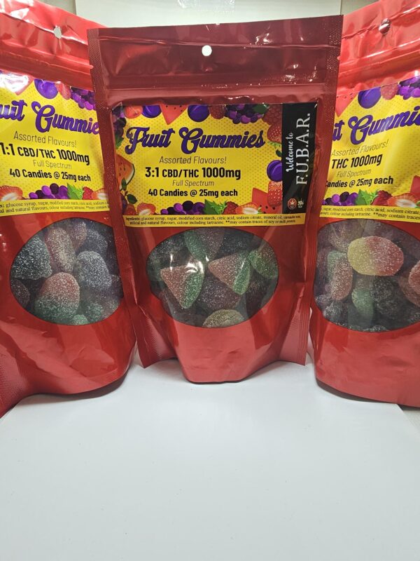F.U.B.A.R.  (FRUIT GUMMIES CBD+THC & THC ONLY)