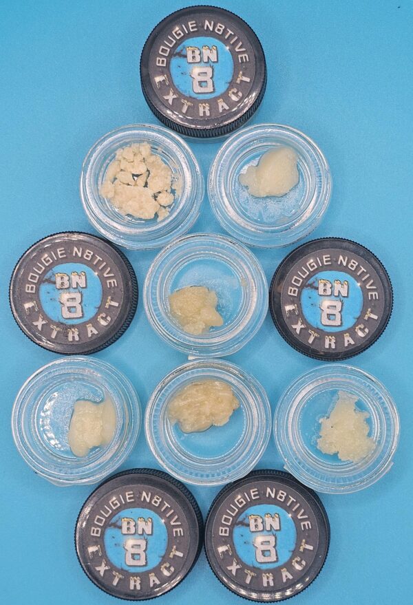 LIVE RESIN, BUDDER, HTFSE (BOUGIE N8TIVE EXTRACTS)