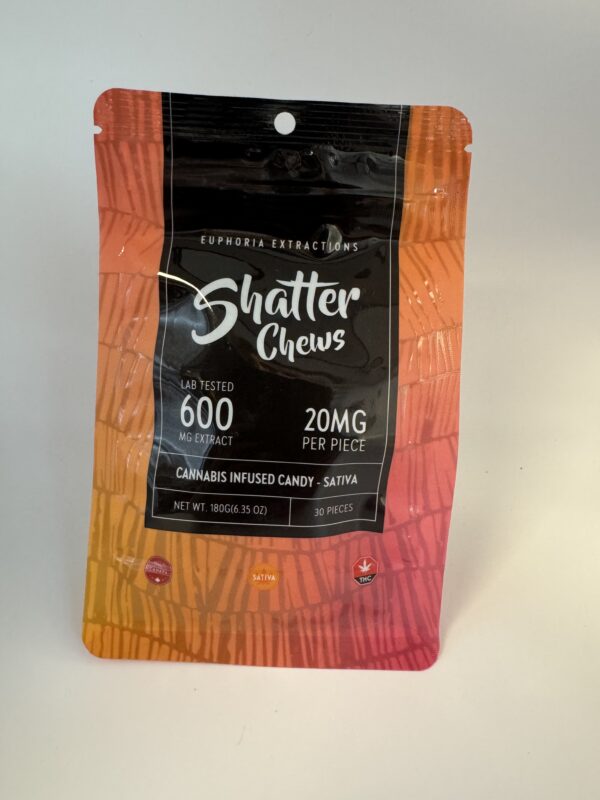 SHATTER CHEWS | 600MG - SATIVA | EUPHORIA EXTRACTIONS - Image 3