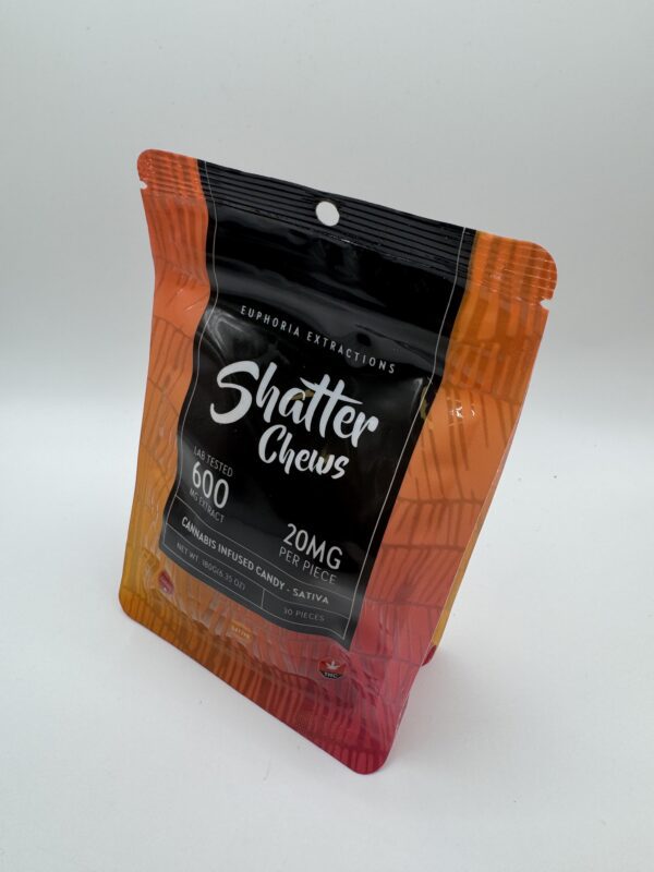 SHATTER CHEWS | 600MG - SATIVA | EUPHORIA EXTRACTIONS - Image 2