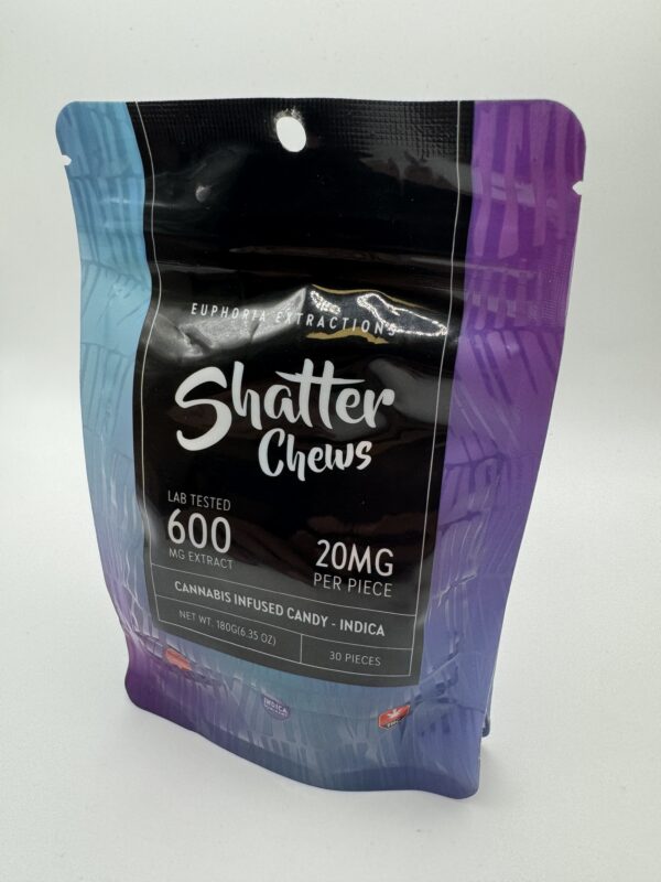 SHATTER CHEWS | 600MG - INDICA | EUPHORIA EXTRACTIONS